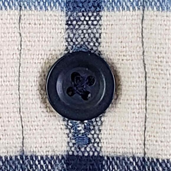 LL Bean Shirt Men’s Blue Plaid Flannel Long Sleeve Button Down Size Large L - Picture 6 of 11